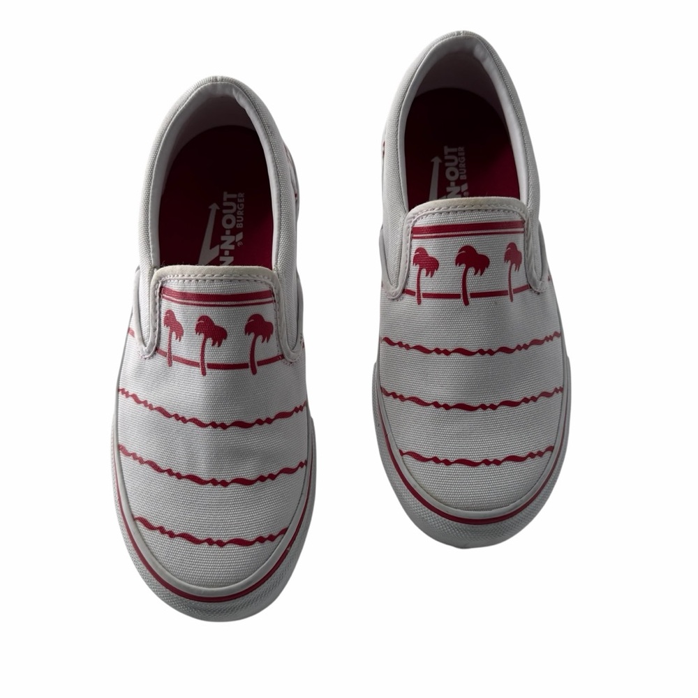 In-N-Out Burger Sold Out Rare Drink Cup Slip-On Vans Style Boy's Shoes Size 6